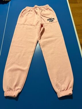 White Fox Boutique Pink Sweatpants. Like New. Size XS